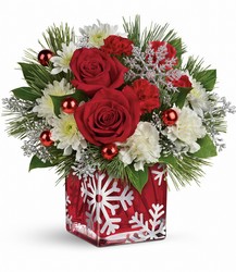 Teleflora's Silver Christmas Bouquet from Backstage Florist in Richardson, Texas